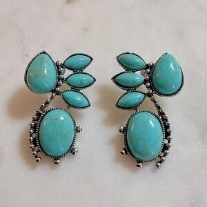 Faux Turquoise Earrings